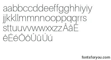 AileronThin font – frisian Fonts