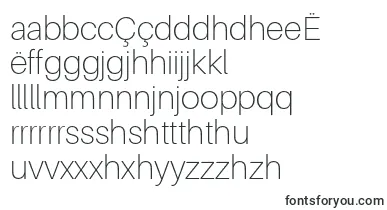 AileronThin font – nyanja Fonts