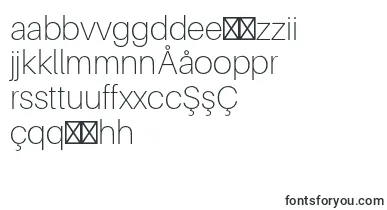 AileronThin font – uzbek Fonts