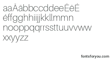 AileronThin font – macedonian Fonts