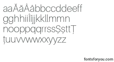 AileronThin font – romanian Fonts