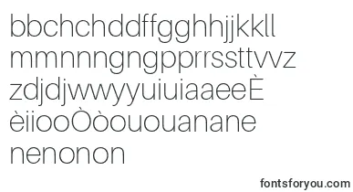AileronThin font – creole Fonts