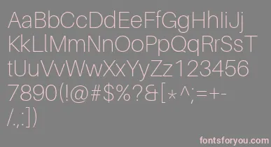 AileronThin font – Pink Fonts On Gray Background
