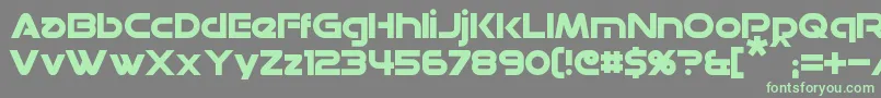 Datacron Font – Green Fonts on Gray Background