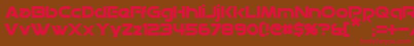 Datacron Font – Red Fonts on Brown Background
