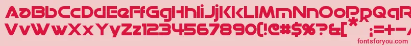 Datacron Font – Red Fonts on Pink Background