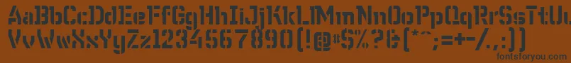 Шрифт WcWunderbachBtaDemibold – чёрные шрифты на коричневом фоне