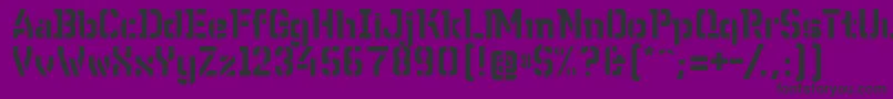 WcWunderbachBtaDemibold-Schriftart – Schwarze Schriften auf violettem Hintergrund