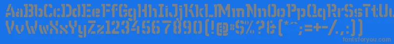 WcWunderbachBtaDemibold Font – Gray Fonts on Blue Background