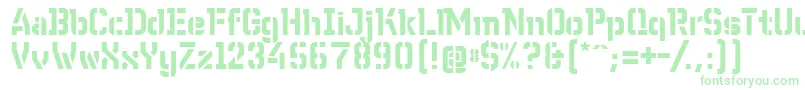 Шрифт WcWunderbachBtaDemibold – зелёные шрифты