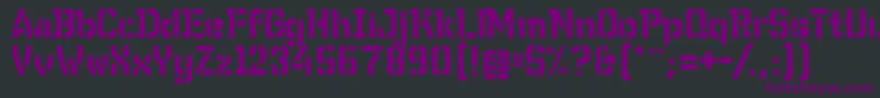 Шрифт WcWunderbachBtaDemibold – фиолетовые шрифты на чёрном фоне