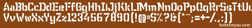 WcWunderbachBtaDemibold Font – White Fonts on Brown Background