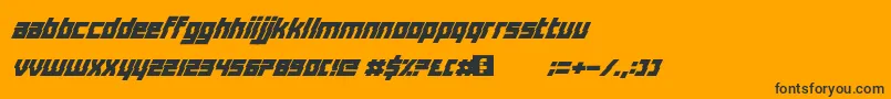 DistortionOfTheBrainAndMind Font – Black Fonts on Orange Background