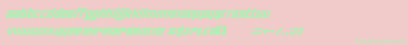 DistortionOfTheBrainAndMind Font – Green Fonts on Pink Background