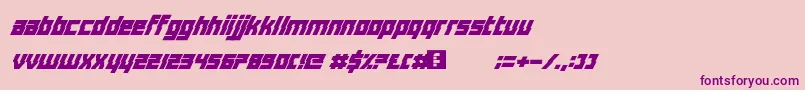 fuente DistortionOfTheBrainAndMind – Fuentes Moradas Sobre Fondo Rosa