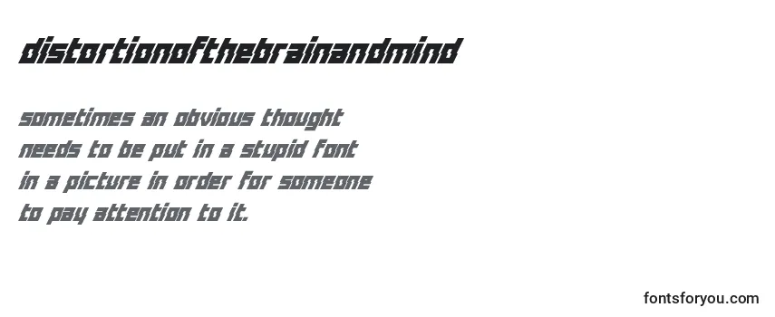 DistortionOfTheBrainAndMind-fontti