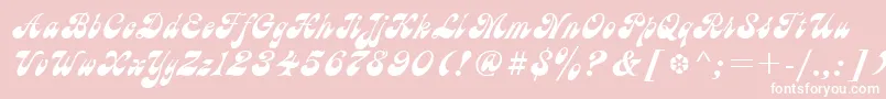 UkAstra Font – White Fonts on Pink Background