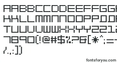  BlockOut2097 font