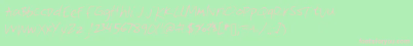 Vite Font – Pink Fonts on Green Background