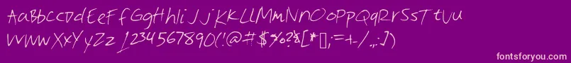 Vite Font – Pink Fonts on Purple Background