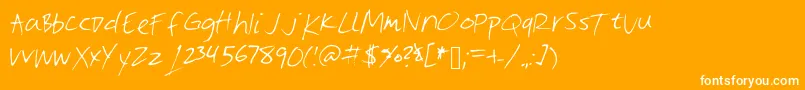 Vite Font – White Fonts on Orange Background