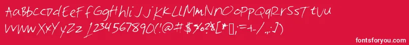 Vite Font – White Fonts on Red Background