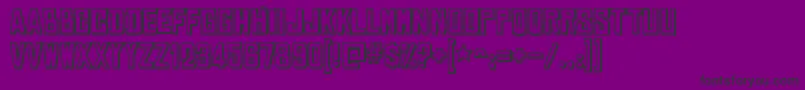 ChineserocksshRegular Font – Black Fonts on Purple Background