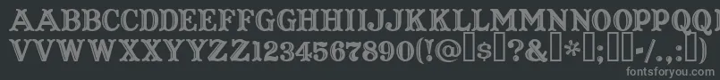 CaptainHowdy Font – Gray Fonts on Black Background