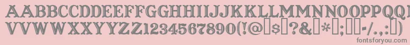 CaptainHowdy Font – Gray Fonts on Pink Background