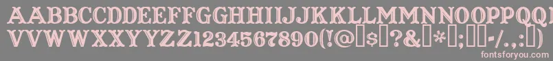 CaptainHowdy Font – Pink Fonts on Gray Background
