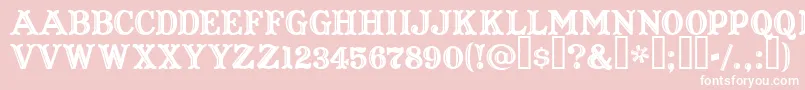 CaptainHowdy Font – White Fonts on Pink Background