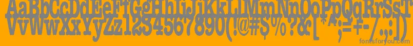 BocciRegularTtstd Font – Gray Fonts on Orange Background