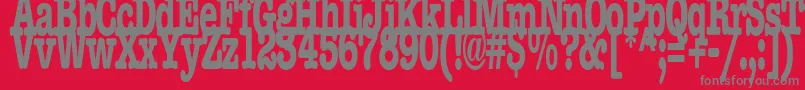 BocciRegularTtstd Font – Gray Fonts on Red Background