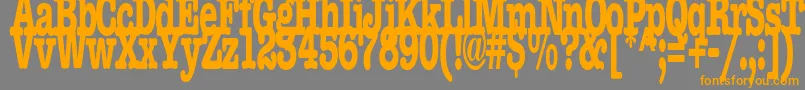 BocciRegularTtstd Font – Orange Fonts on Gray Background