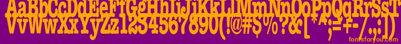 BocciRegularTtstd Font – Orange Fonts on Purple Background