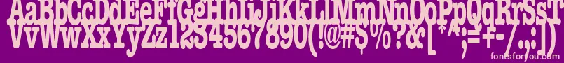 BocciRegularTtstd Font – Pink Fonts on Purple Background