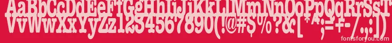 BocciRegularTtstd Font – Pink Fonts on Red Background