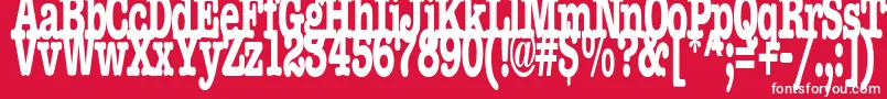 BocciRegularTtstd Font – White Fonts on Red Background