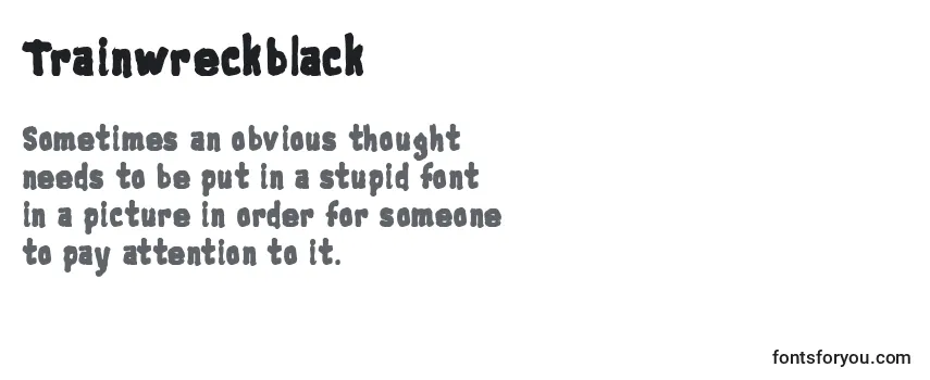 Trainwreckblack Font