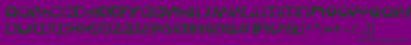 SolangeC Font – Black Fonts on Purple Background