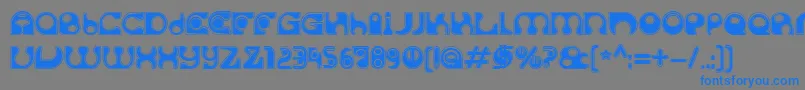 SolangeC Font – Blue Fonts on Gray Background