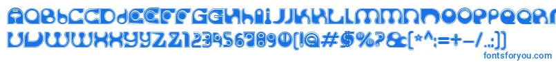 SolangeC Font – Blue Fonts on White Background