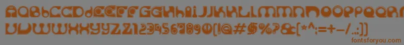 SolangeC Font – Brown Fonts on Gray Background
