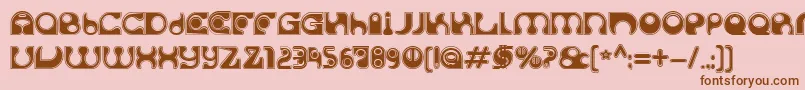 SolangeC Font – Brown Fonts on Pink Background