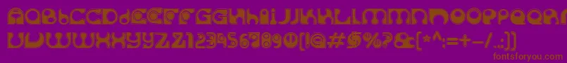 SolangeC Font – Brown Fonts on Purple Background