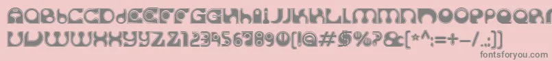 SolangeC Font – Gray Fonts on Pink Background