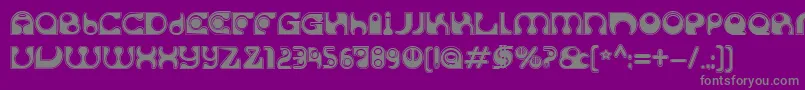 SolangeC Font – Gray Fonts on Purple Background