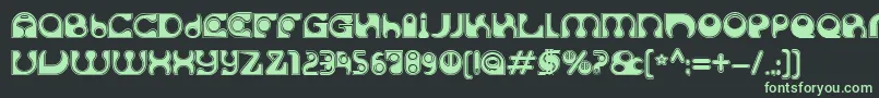 SolangeC Font – Green Fonts on Black Background