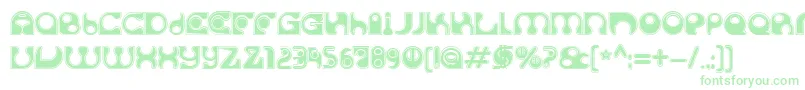 SolangeC Font – Green Fonts on White Background