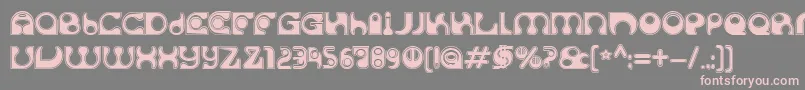 Шрифт SolangeC – розовые шрифты на сером фоне